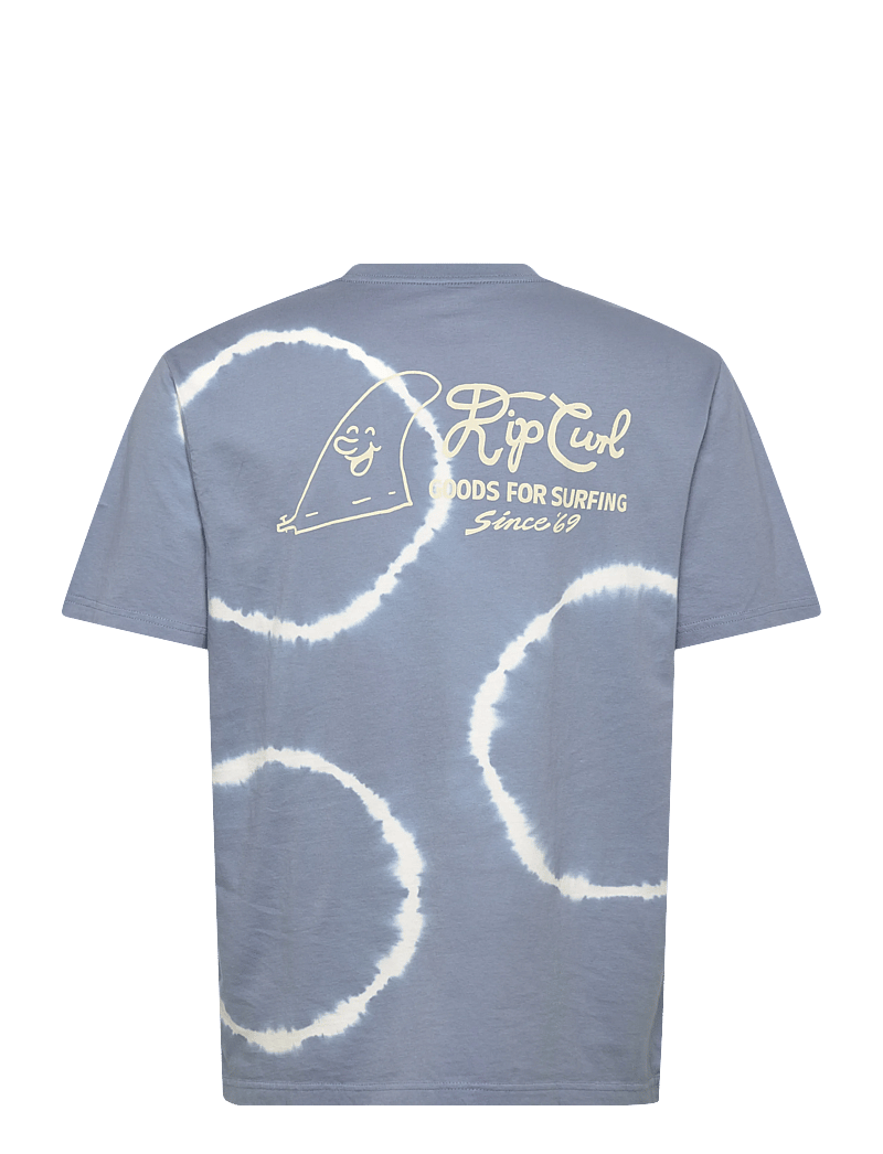Rip Curl - PACIFIC RINSE FIN TEE - oberteile & t-shirts - faded denim - 2