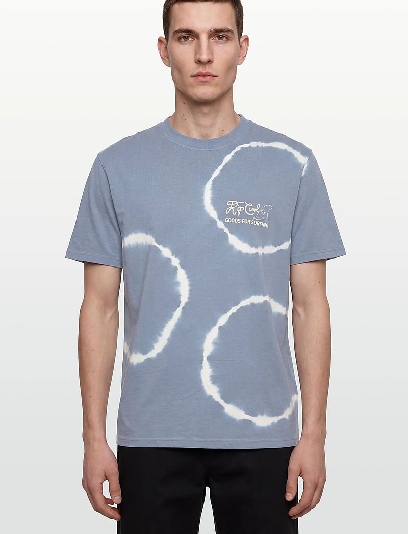 Rip Curl - PACIFIC RINSE FIN TEE - oberteile & t-shirts - faded denim - 3
