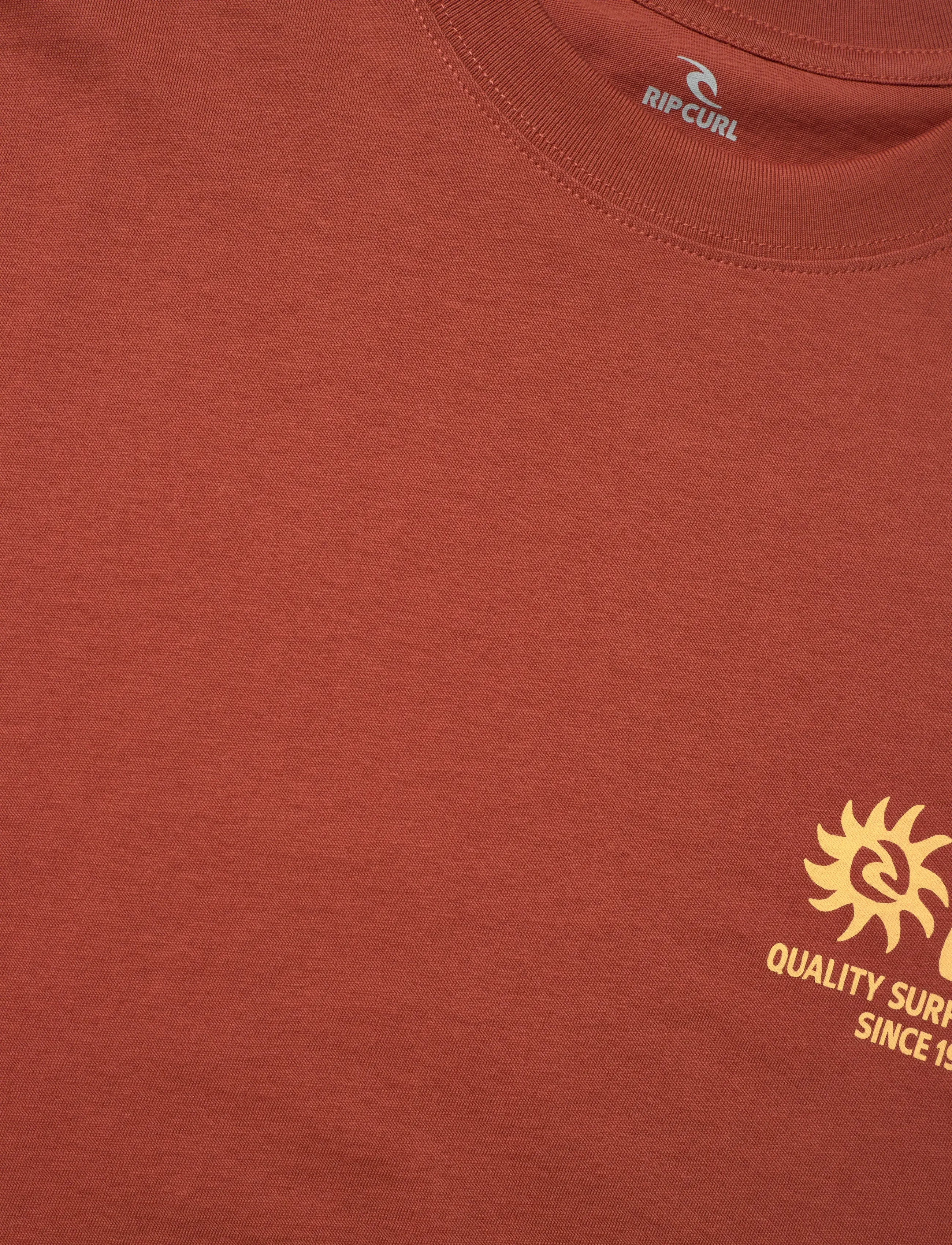 Rip Curl - PACIFIC RINSE GLASS OFF TEE - tops & t-shirts - baked clay - 2