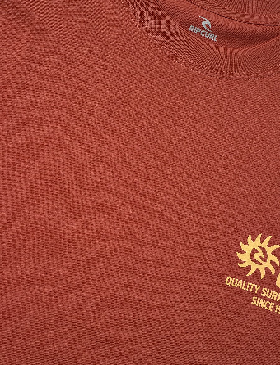 Rip Curl - PACIFIC RINSE GLASS OFF TEE - tops & t-shirts - baked clay - 2