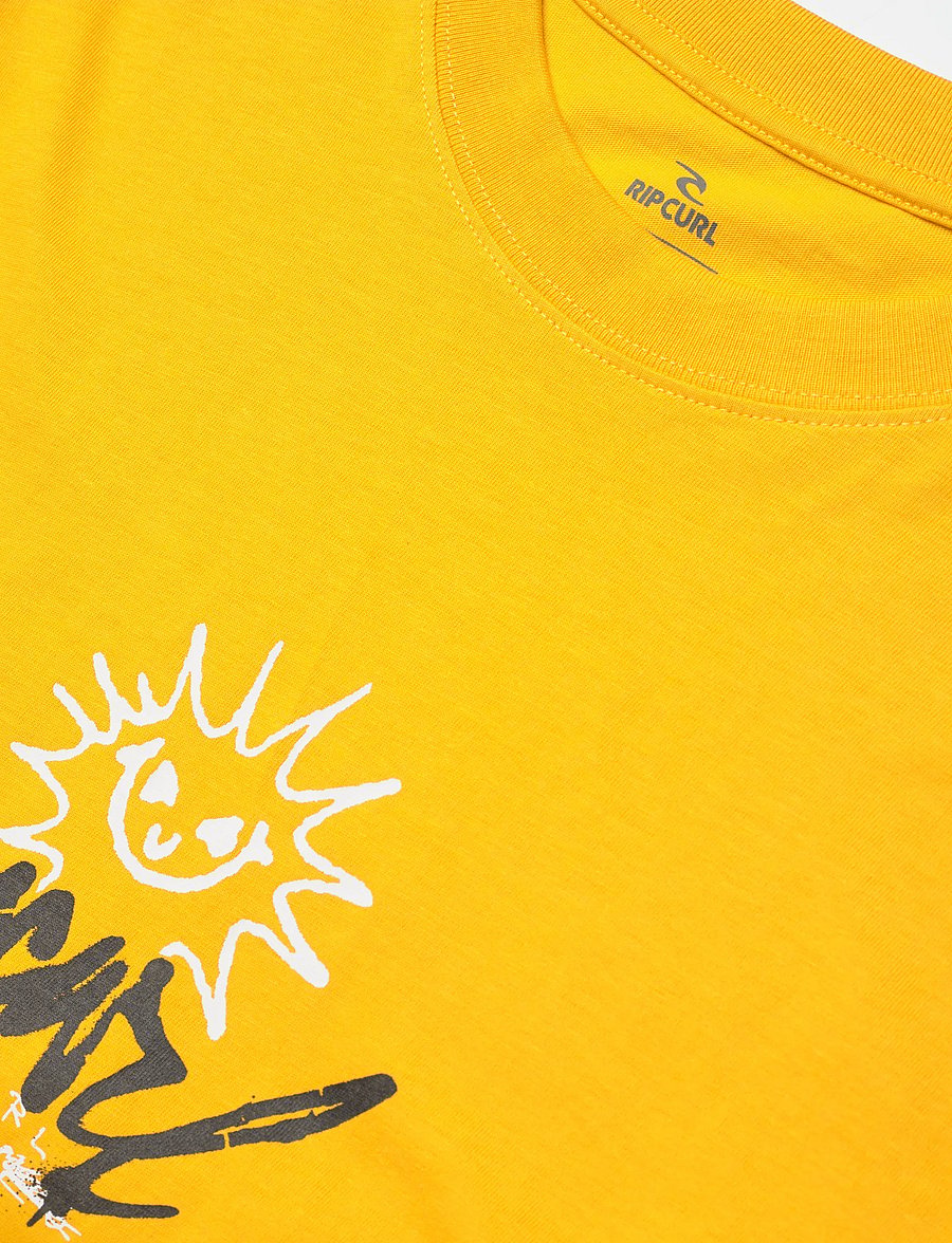 Rip Curl - INNER VISIONS ROTTEN SUN TEE - topper & t-skjorter - royal yellow - 2