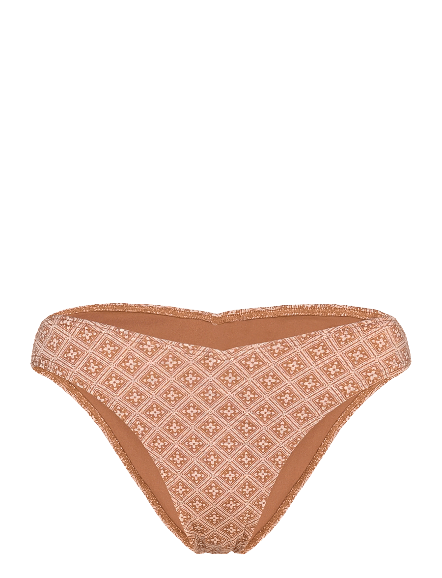 Rip Curl - MOON GEO HI LEG CHEEKY - Íþróttasundföt - brown - 0