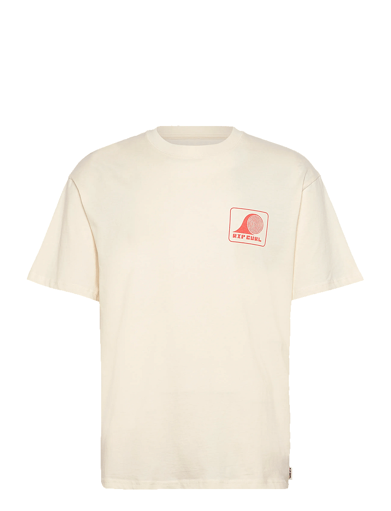 Rip Curl - AOTS ROLLING WAVE TEE - oberteile & t-shirts - bone - 0