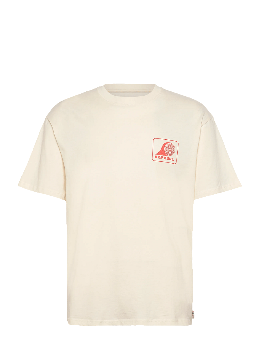 Rip Curl - AOTS ROLLING WAVE TEE - tops & t-shirts - bone - 0