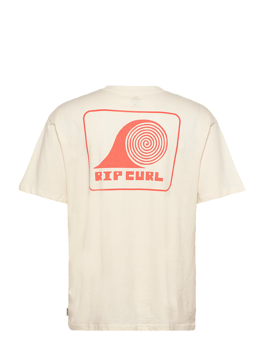 Rip Curl - AOTS ROLLING WAVE TEE - tops & t-shirts - bone - 1