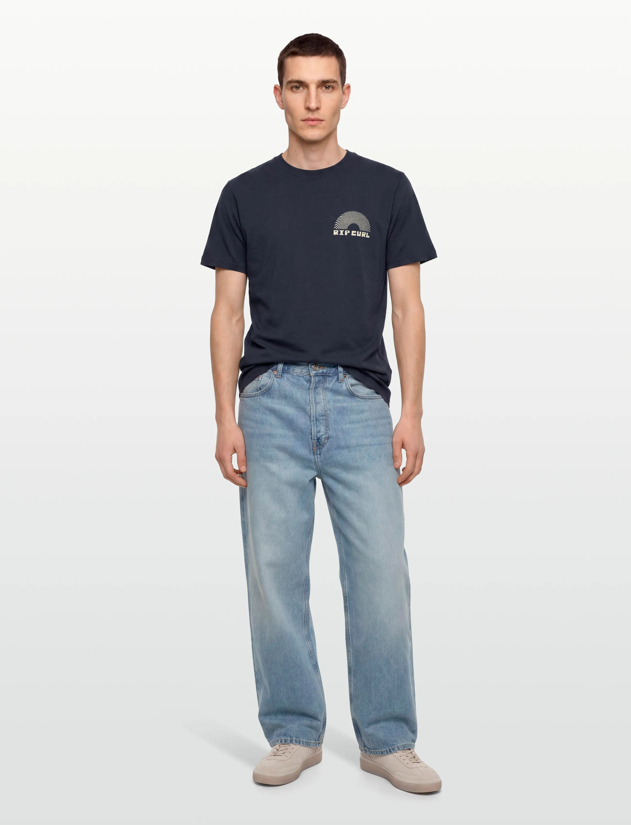Rip Curl AOTS RISING TEE - Kurzärmelig - DARK NAVY / navy