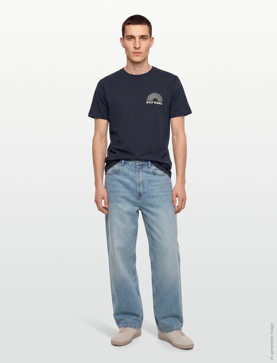 Rip Curl - AOTS RISING TEE - t-shirts - dark navy - 0