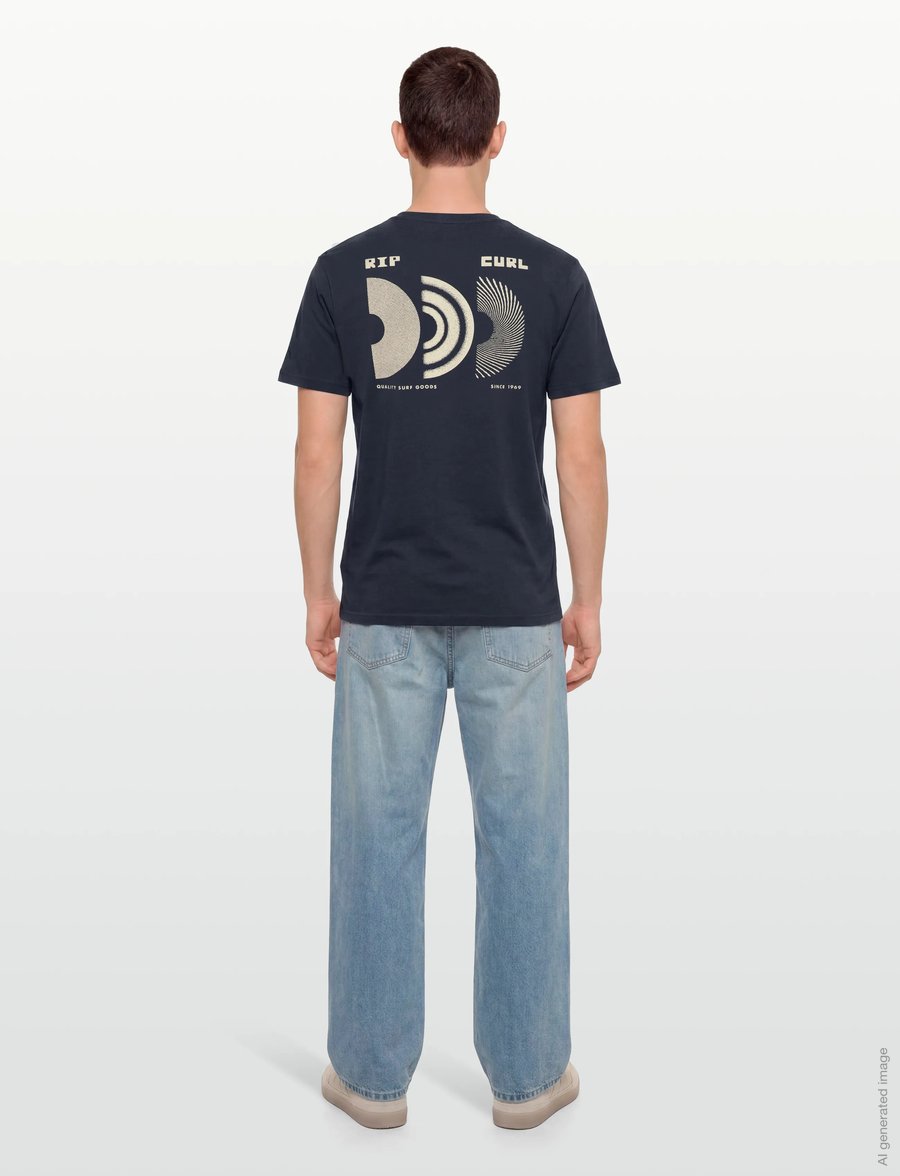 Rip Curl - AOTS RISING TEE - t-shirts - dark navy - 4