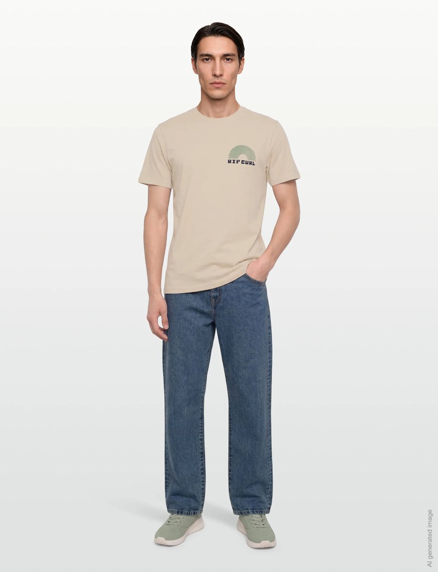 Rip Curl - AOTS RISING TEE - t-shirts - vintage white - 0