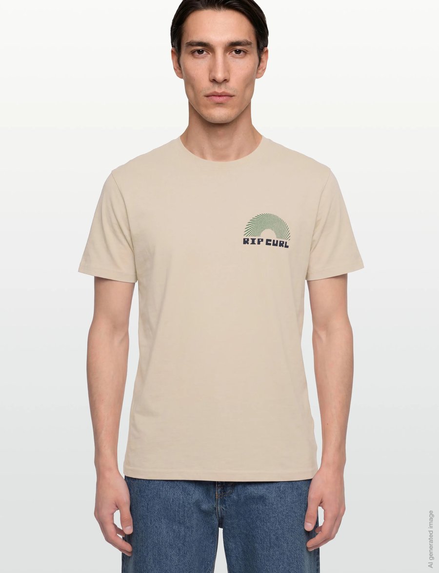 Rip Curl - AOTS RISING TEE - t-shirts - vintage white - 4