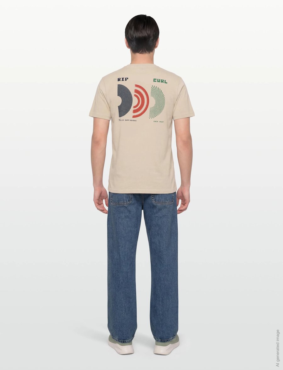 Rip Curl - AOTS RISING TEE - t-shirts - vintage white - 5