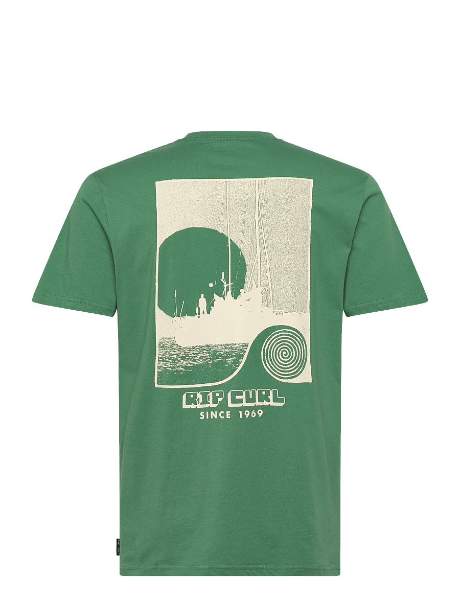 Rip Curl - AOTS SAILBOAT TEE - tops & t-shirts - leaf green - 1