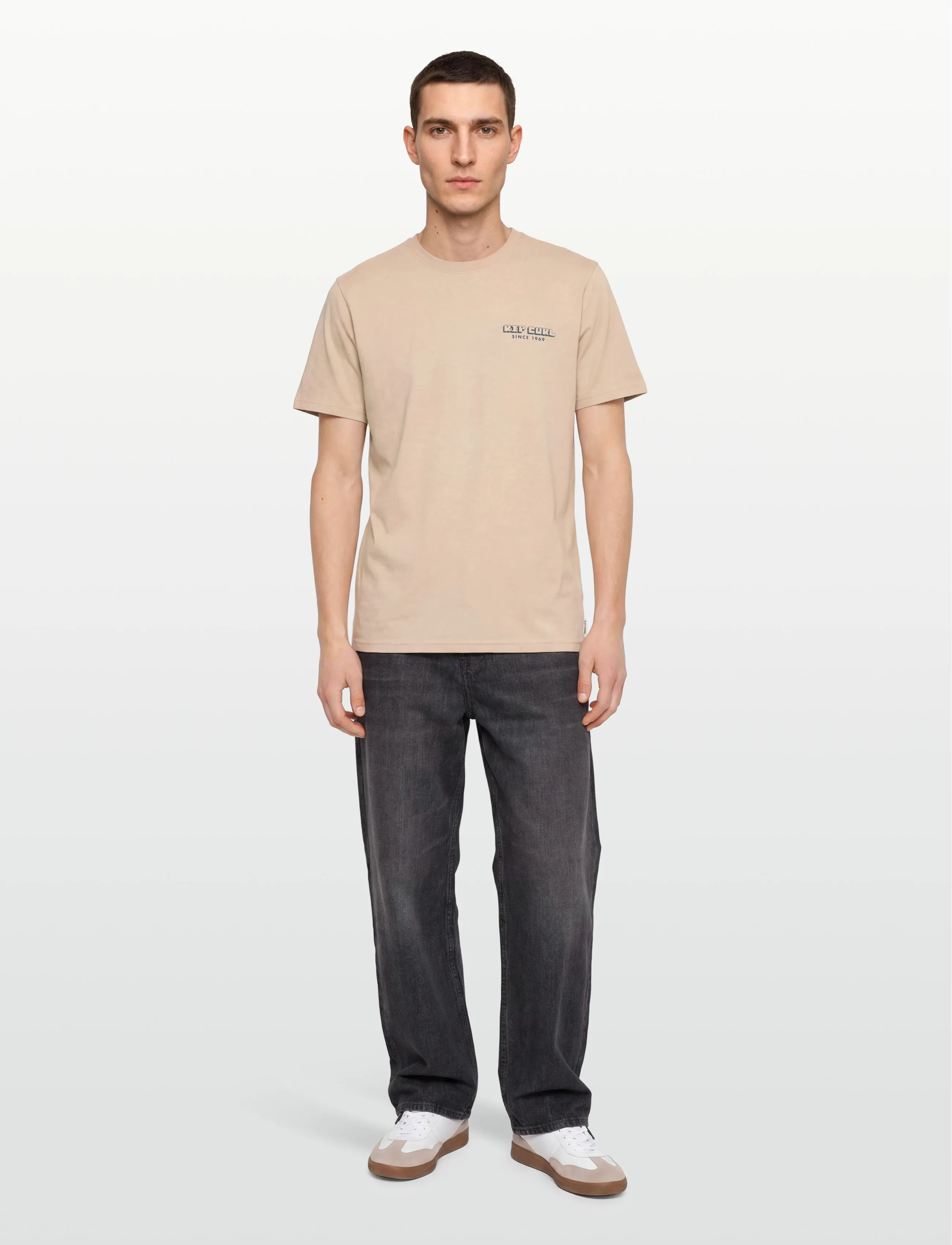 Rip Curl Aots Sailboat Tee, Grafisk T-Shirt, Cream, Str: S