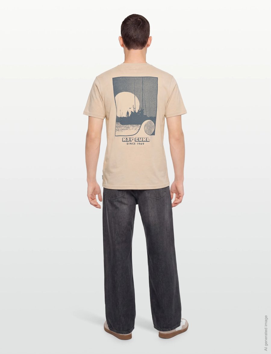 Rip Curl - AOTS SAILBOAT TEE - t-shirts - vintage white - 4
