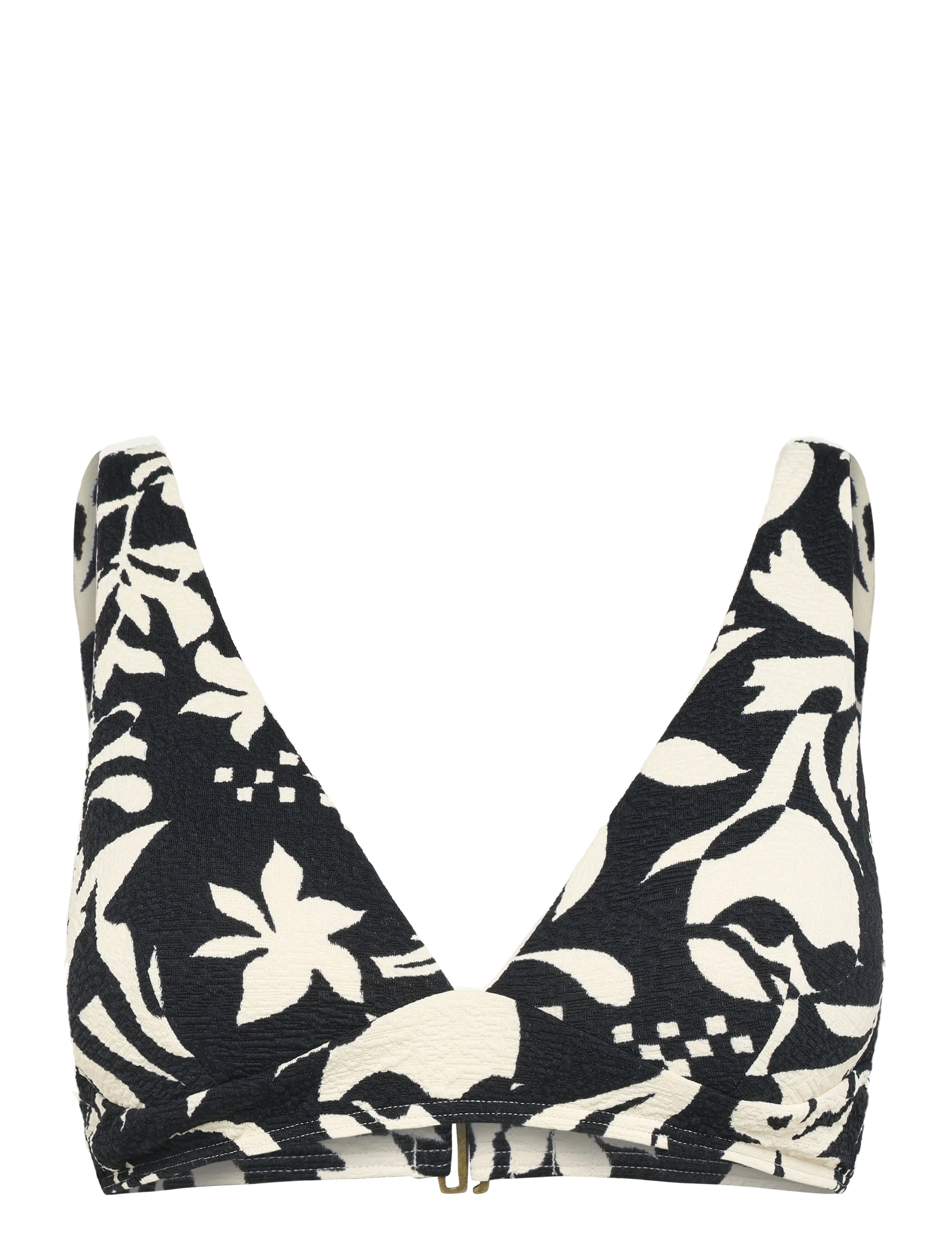 Rip Curl TOPANGA GEO DEEP V TOP - Bikinis - BLACK / black