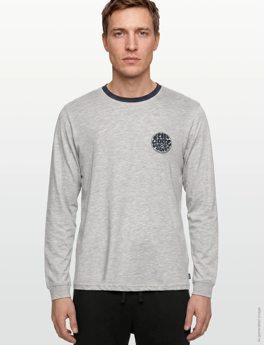 Rip Curl - WETSUIT ICON L/S - langarmshirts - grey marle - 3