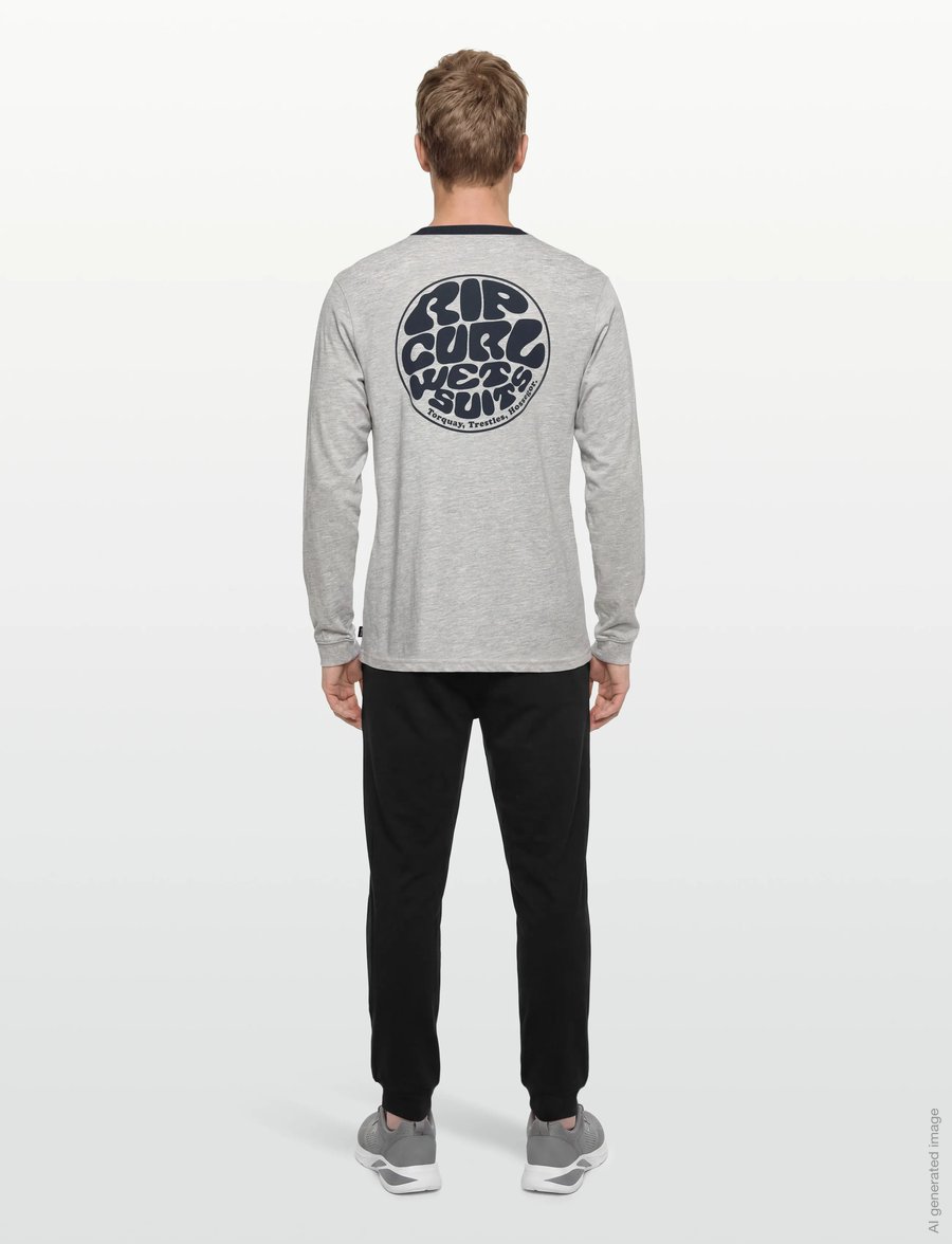 Rip Curl - WETSUIT ICON L/S - langarmshirts - grey marle - 4