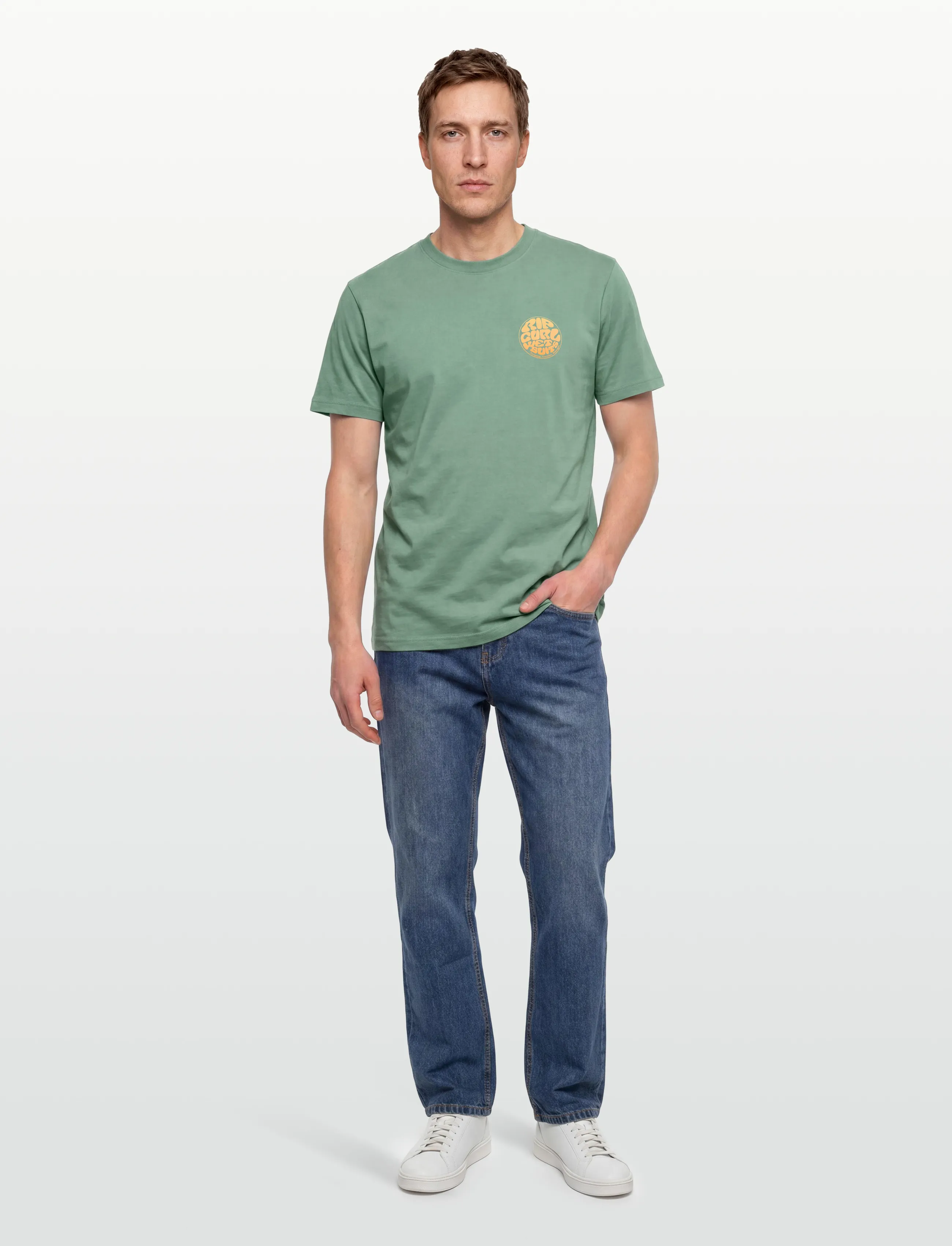 Rip Curl - WETTIE PASSAGE ICON TEE - madalaimad hinnad - aloe - 0