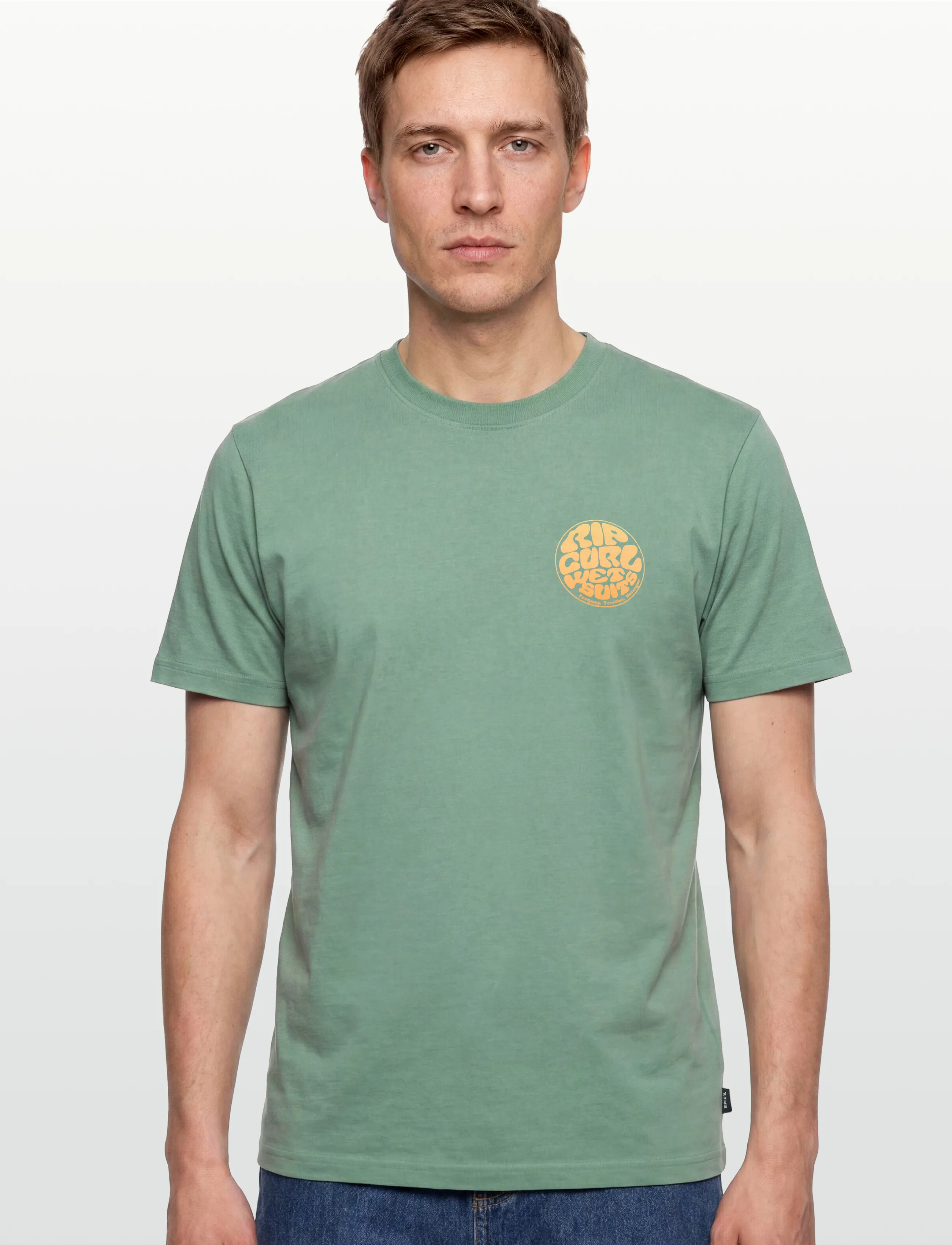 Rip Curl - WETTIE PASSAGE ICON TEE - madalaimad hinnad - aloe - 3