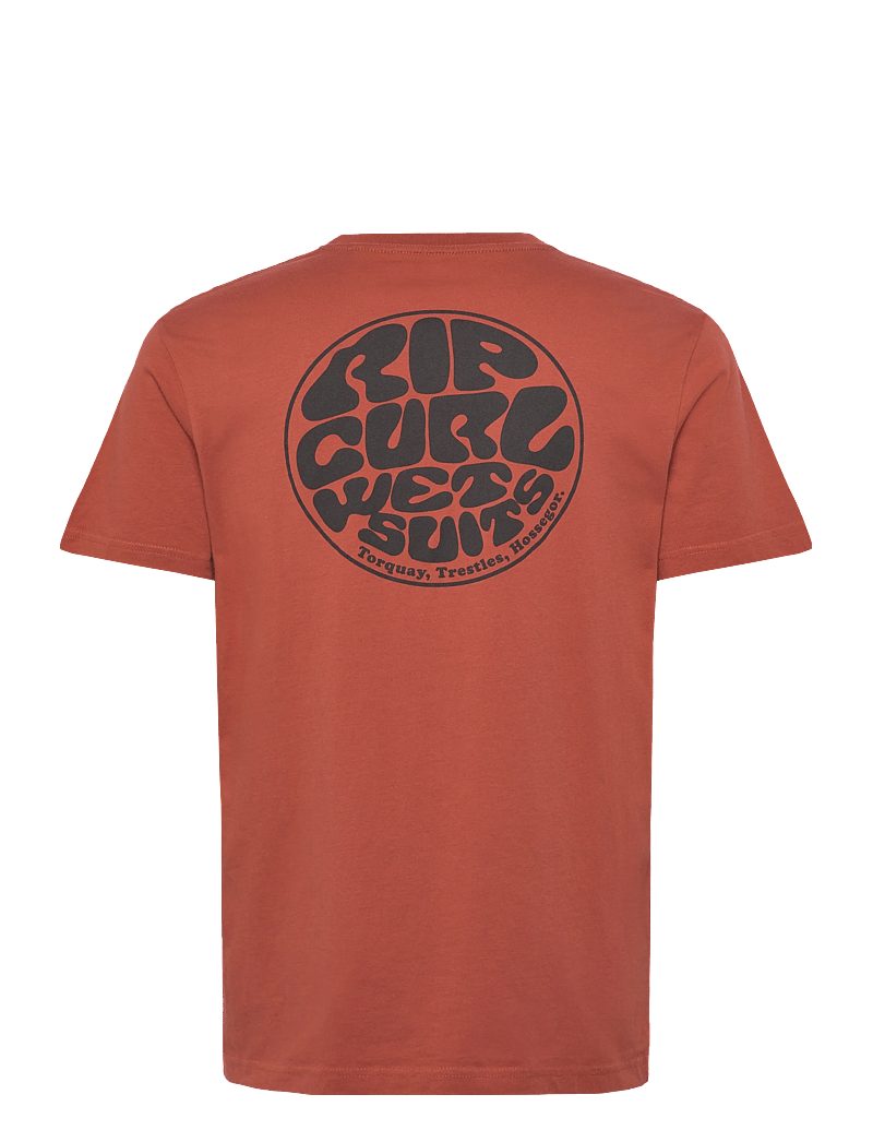 Rip Curl - WETTIE PASSAGE ICON TEE - tops & t-shirts - baked clay - 1