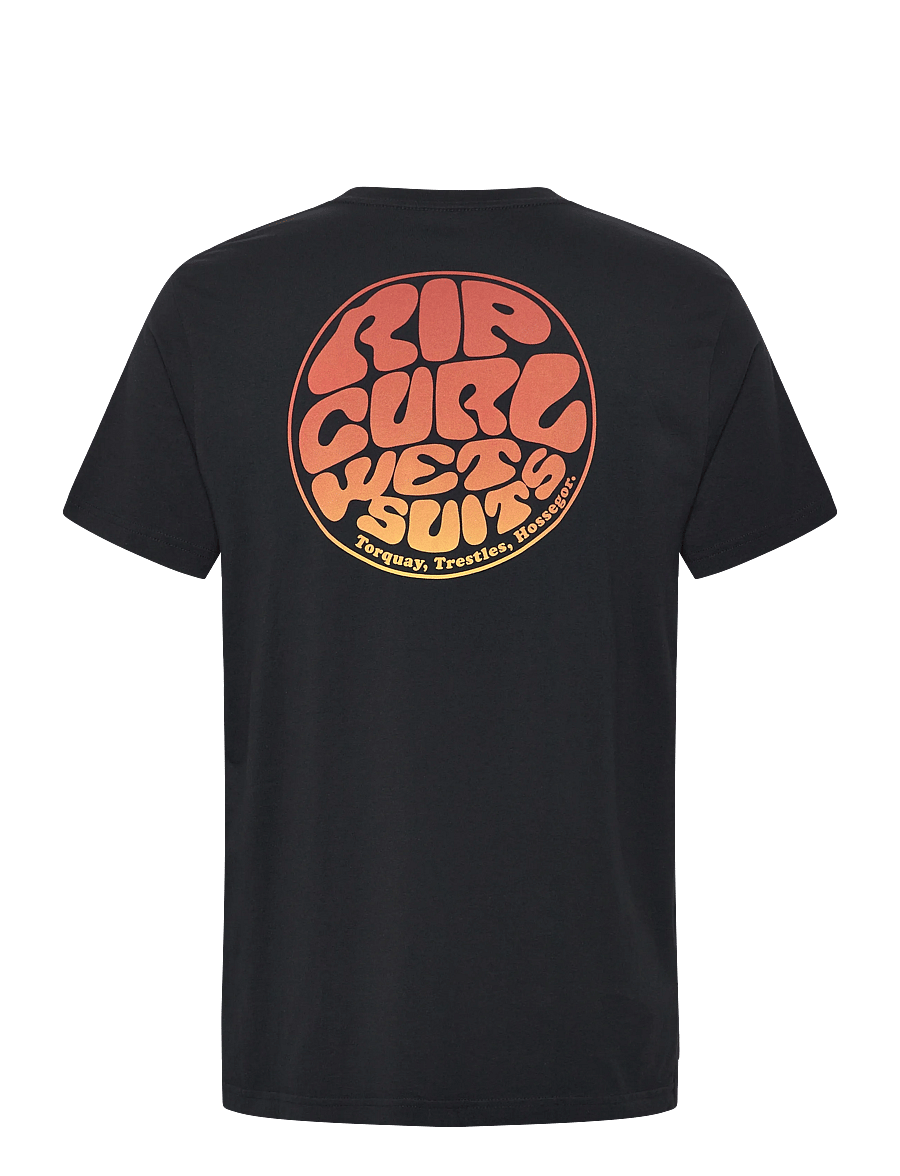 Rip Curl - WETTIE PASSAGE ICON TEE - t-shirts - black - 1