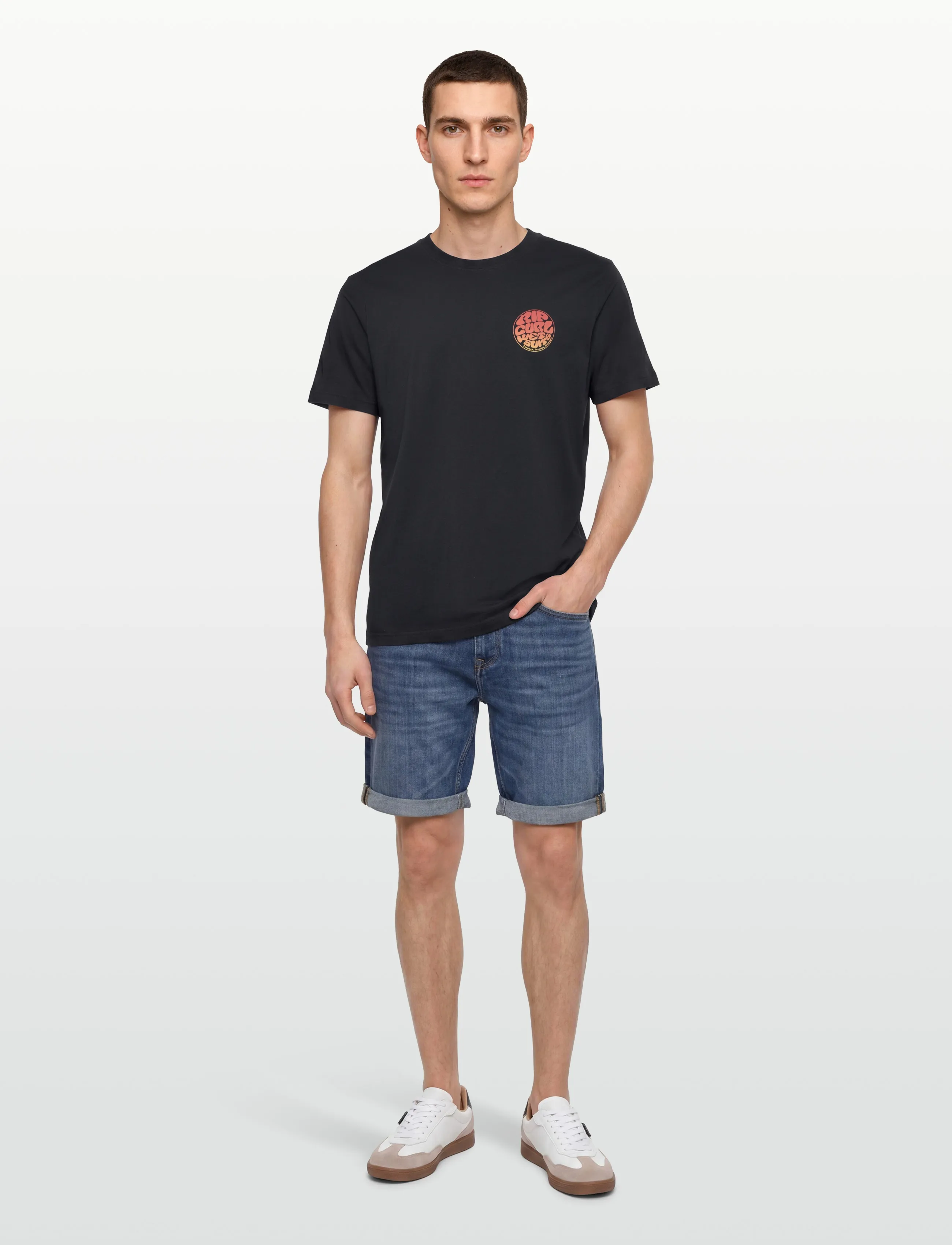 Rip Curl - WETTIE PASSAGE ICON TEE - die niedrigsten preise - black - 0