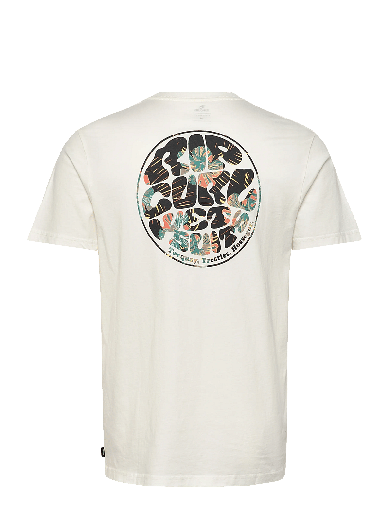 Rip Curl - WETTIE PASSAGE ICON TEE - t-shirts - bone - 1