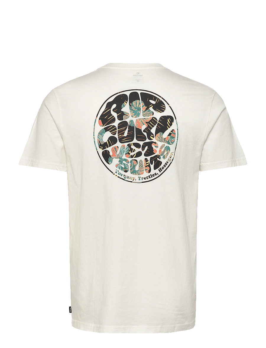 Rip Curl - WETTIE PASSAGE ICON TEE - oberteile & t-shirts - bone - 1