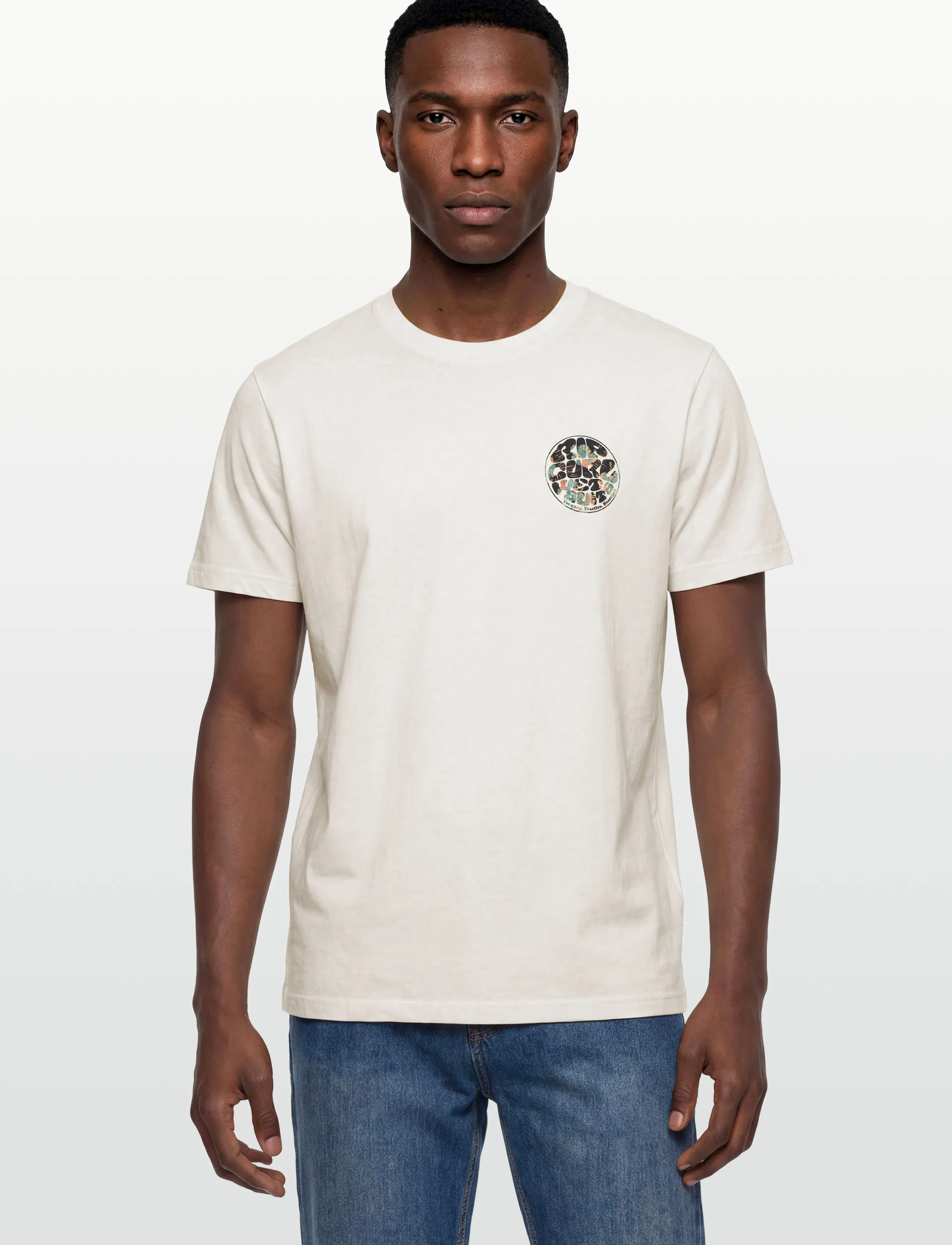 Rip Curl - WETTIE PASSAGE ICON TEE - die niedrigsten preise - bone - 3