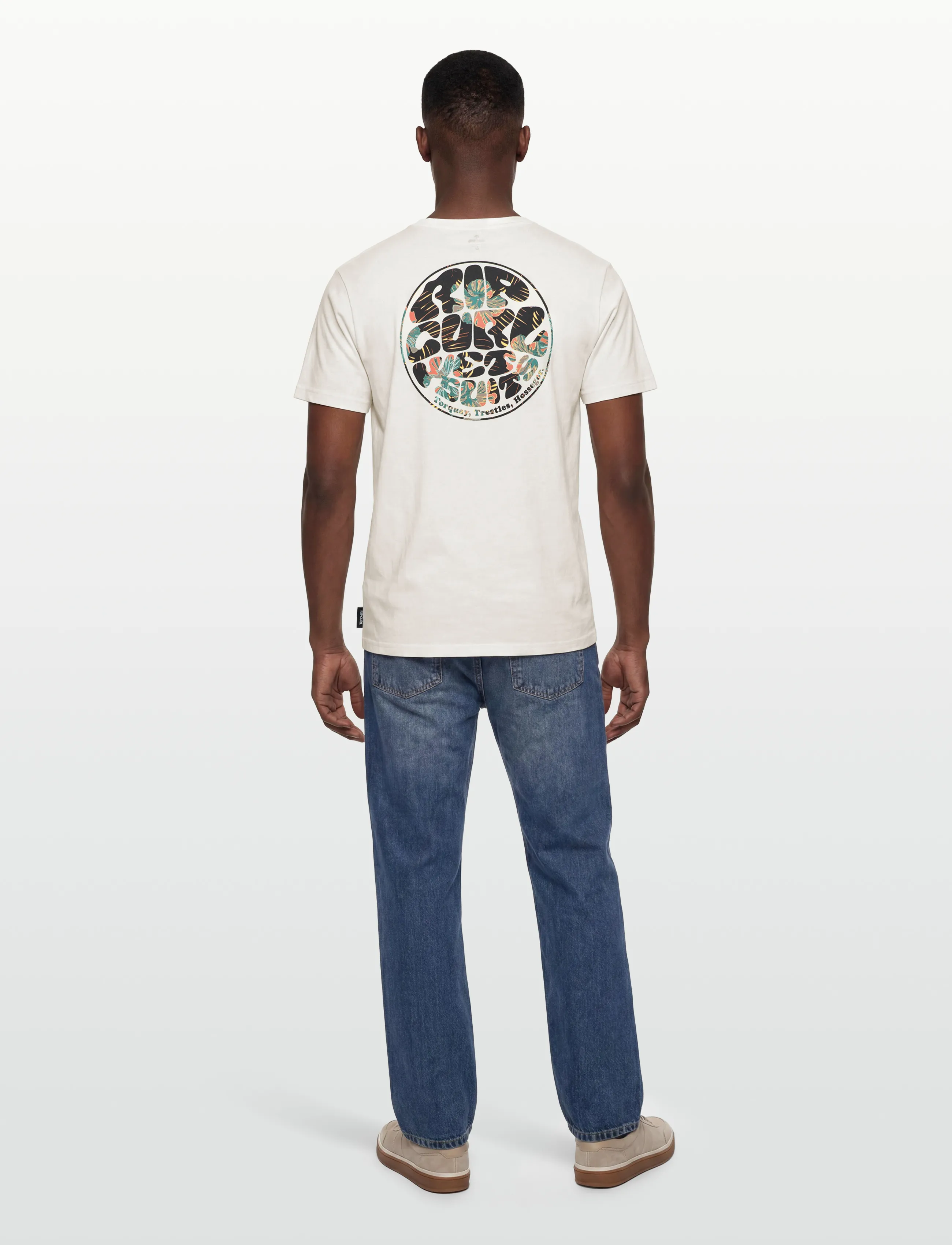 Rip Curl - WETTIE PASSAGE ICON TEE - die niedrigsten preise - bone - 4