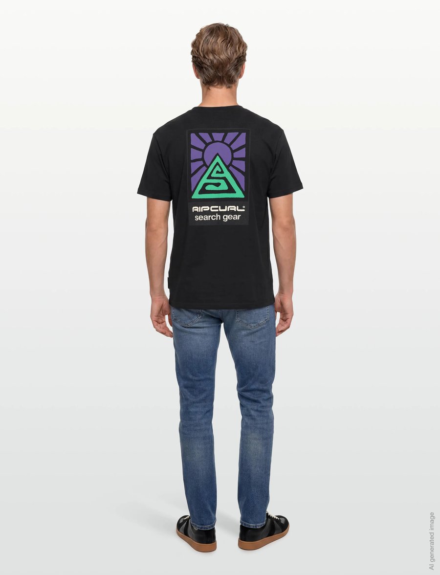 Rip Curl - SEARCH DAWN TEE - oberteile & t-shirts - black - 4