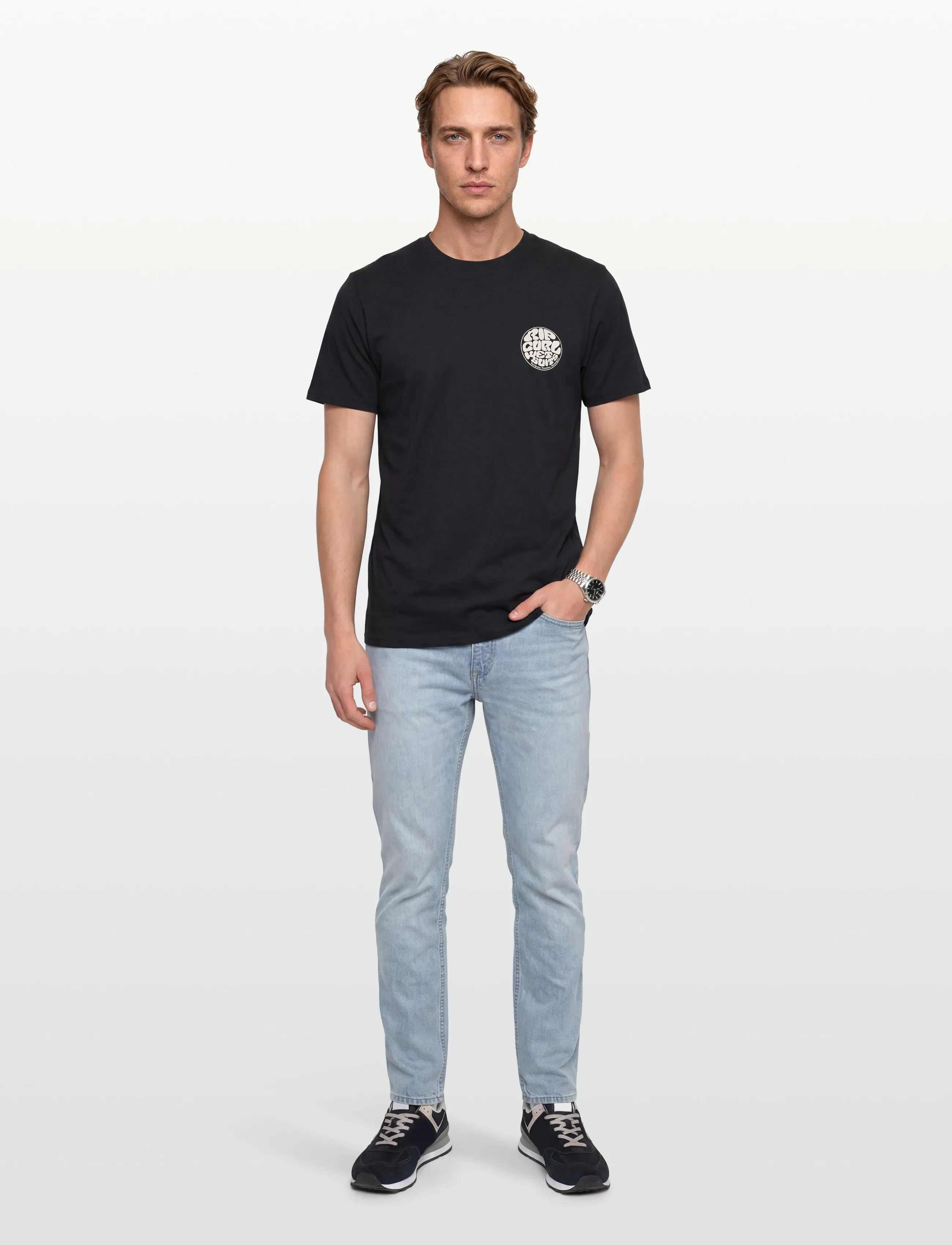 Rip Curl - WETTIE ICON TEE - t-shirts - black - 0