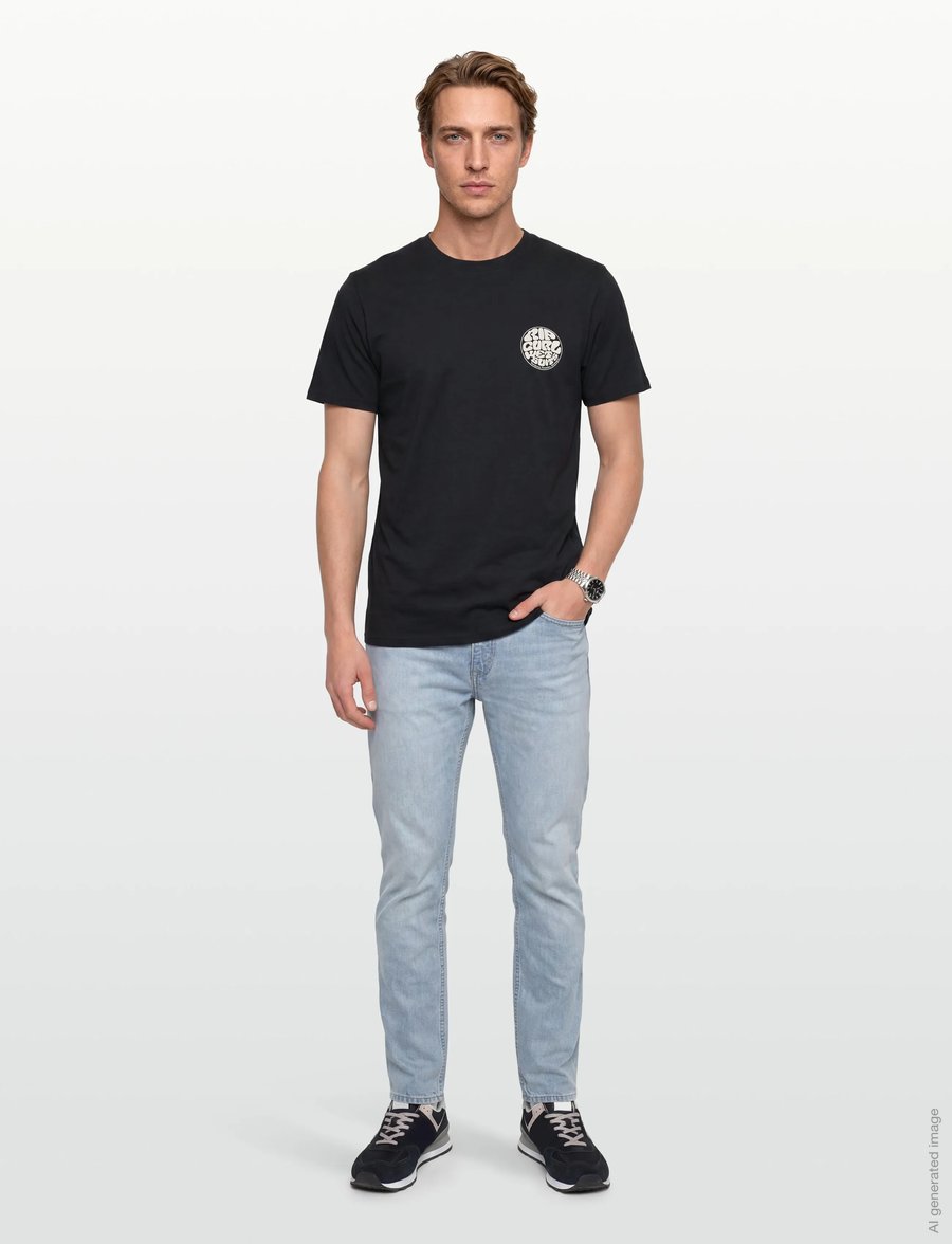 Rip Curl - WETTIE ICON TEE - t-shirts - black - 0