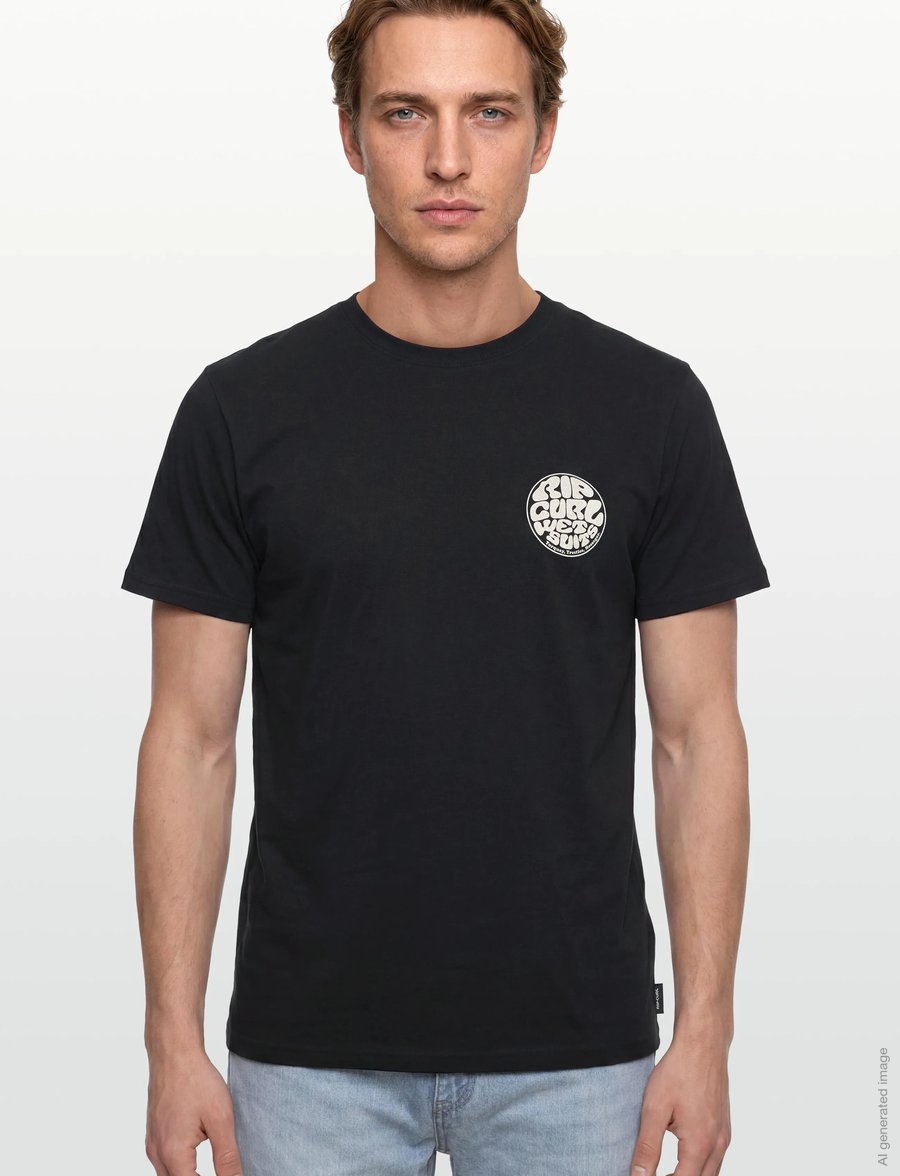 Rip Curl - WETTIE ICON TEE - t-shirts - black - 3