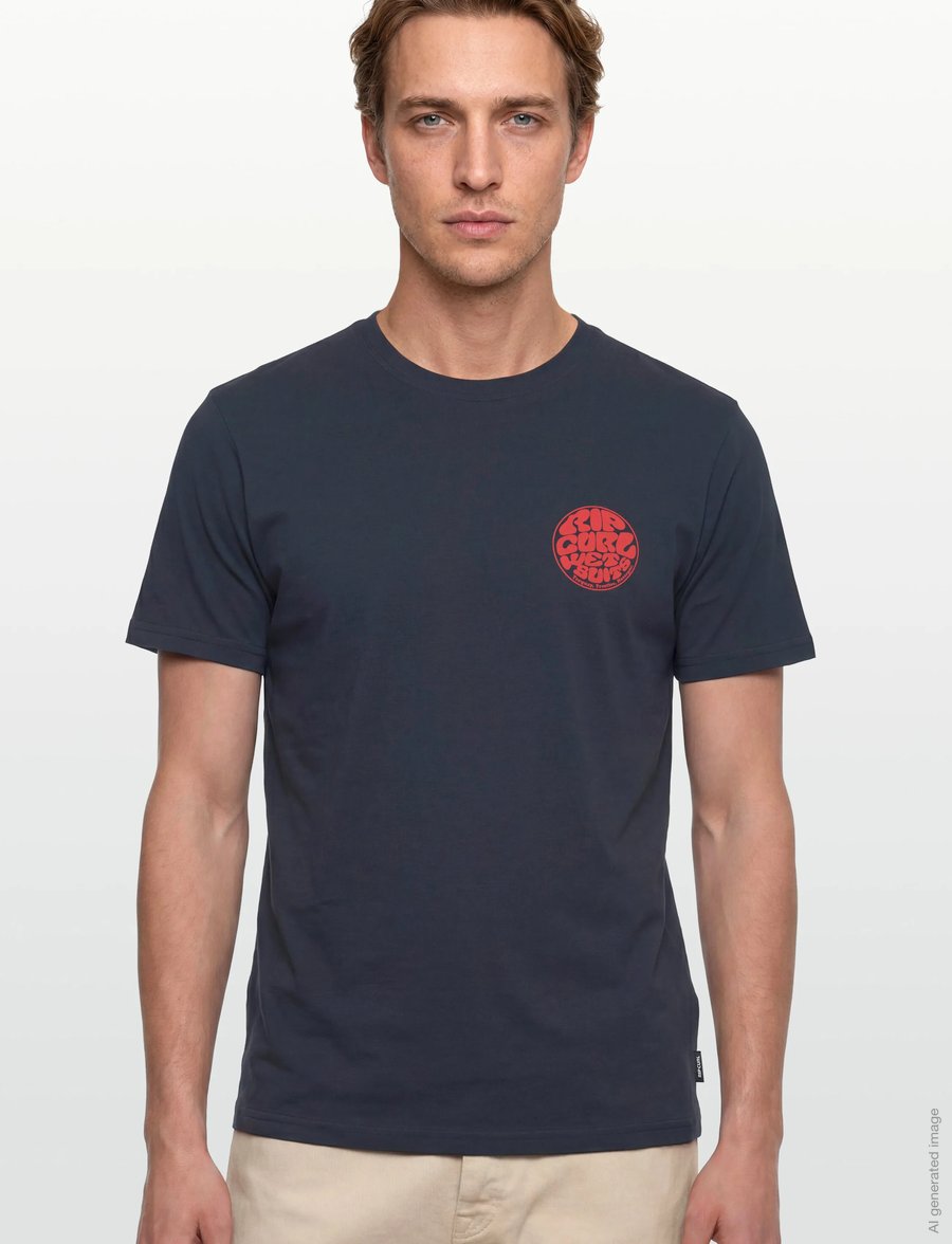 Rip Curl - WETTIE ICON TEE - oberteile & t-shirts - dark navy - 3