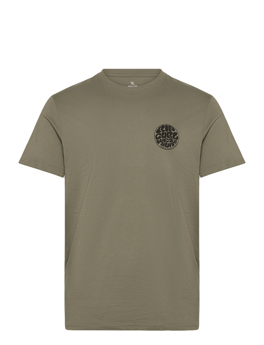Rip Curl - WETTIE ICON TEE - oberteile & t-shirts - surplus green - 0