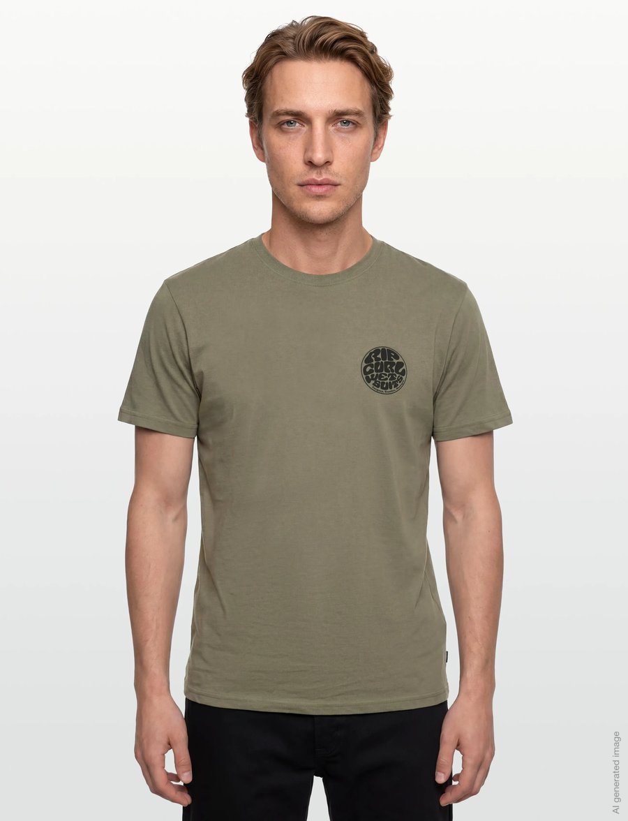 Rip Curl - WETTIE ICON TEE - alussärgid ja t-särgid - surplus green - 3