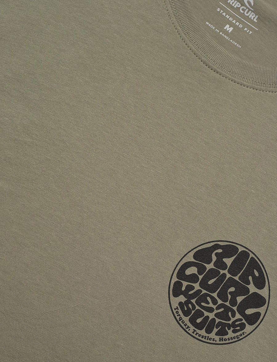 Rip Curl - WETTIE ICON TEE - oberteile & t-shirts - surplus green - 2