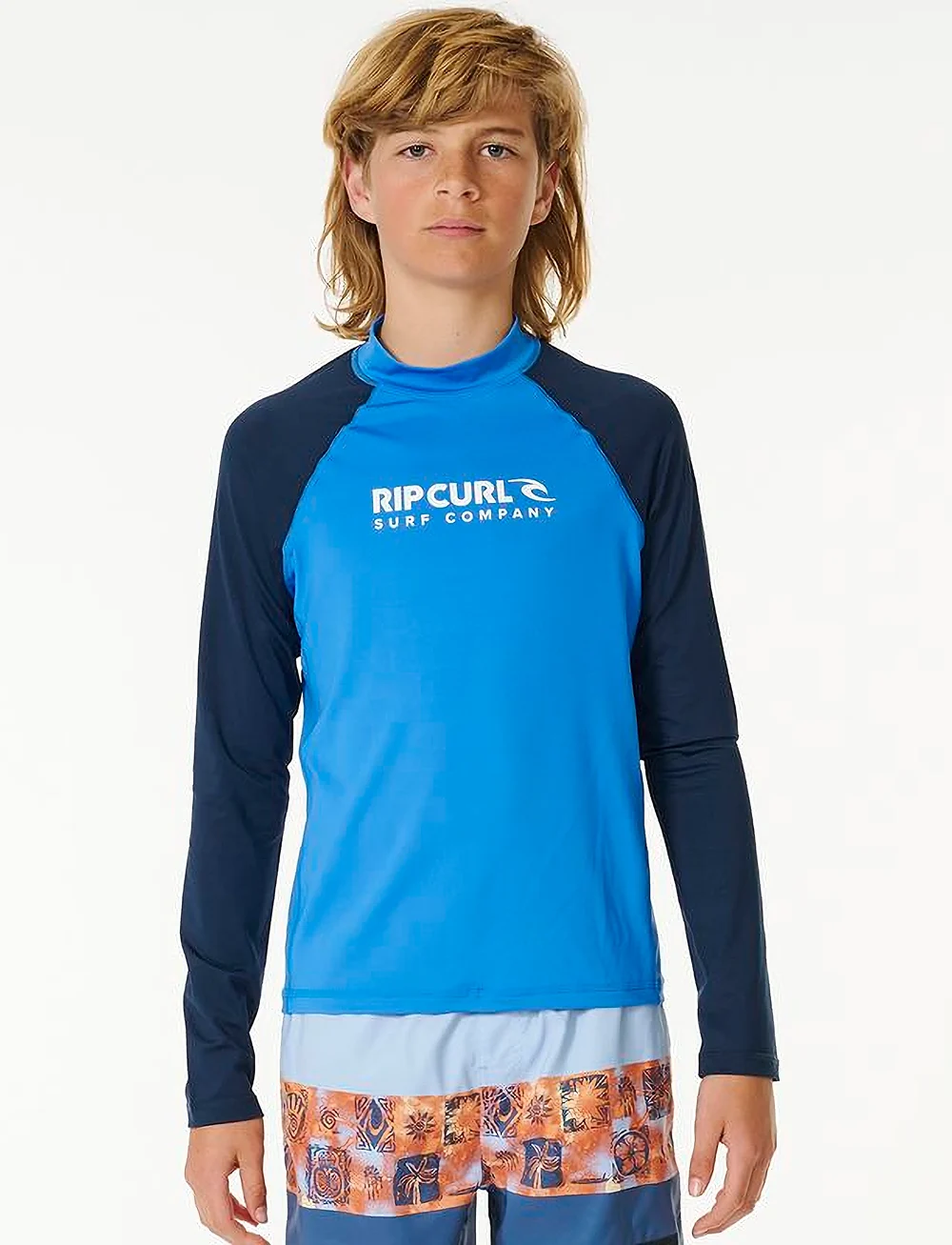 Rip Curl - SHOCK UPF L/S-BOY - bade-oberteile - blue gum - 0