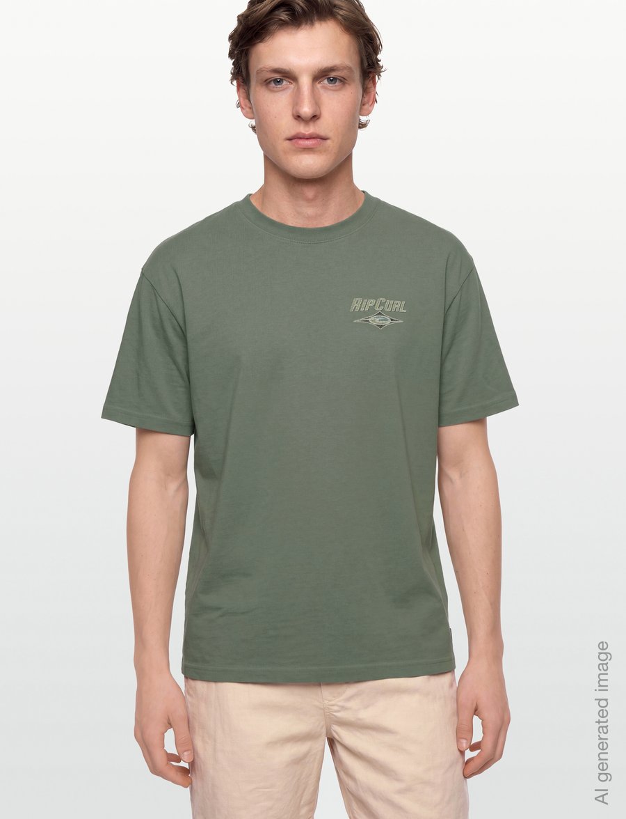 Rip Curl - HERITAGE ICON TEE - alussärgid ja t-särgid - sage - 3