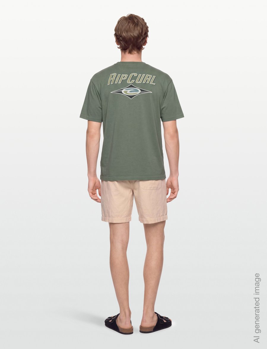 Rip Curl - HERITAGE ICON TEE - alussärgid ja t-särgid - sage - 4