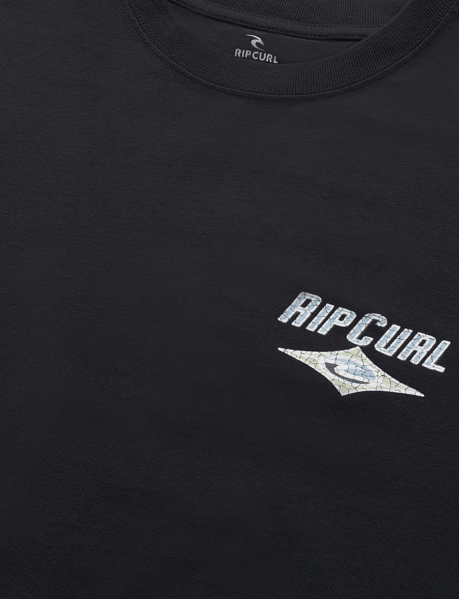 Rip Curl - HERITAGE ICON TEE - t-shirts - washed black - 2
