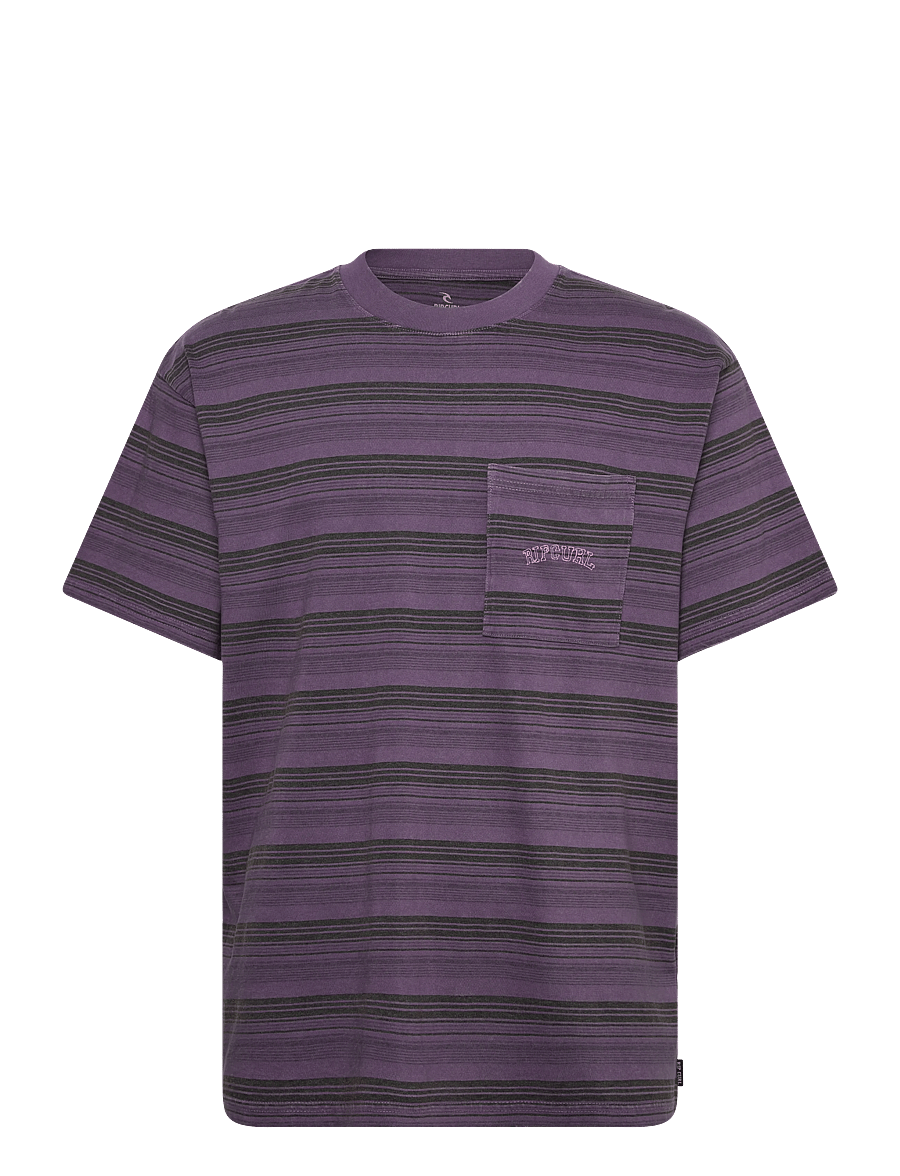 Rip Curl - DISORDER STRIPE TEE - dusty purple - 0