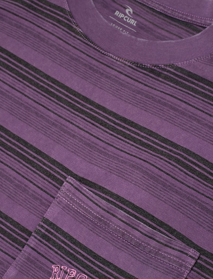 Rip Curl - DISORDER STRIPE TEE - dusty purple - 2