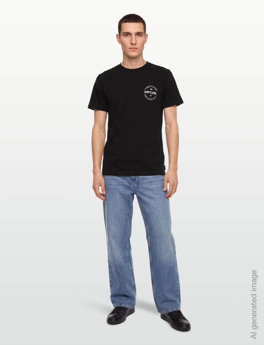 Rip Curl - STAPLE TEE - t-shirts - black - 0