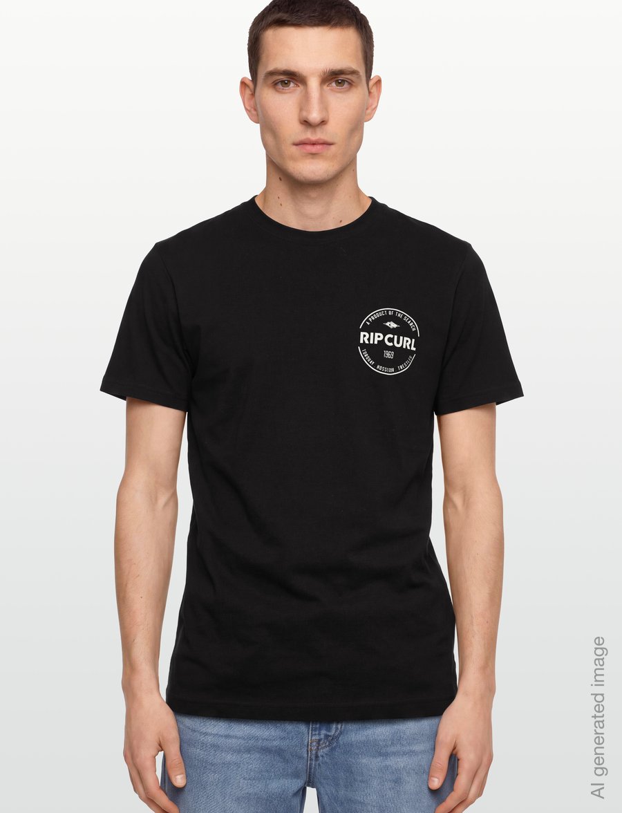 Rip Curl - STAPLE TEE - t-shirts - black - 3