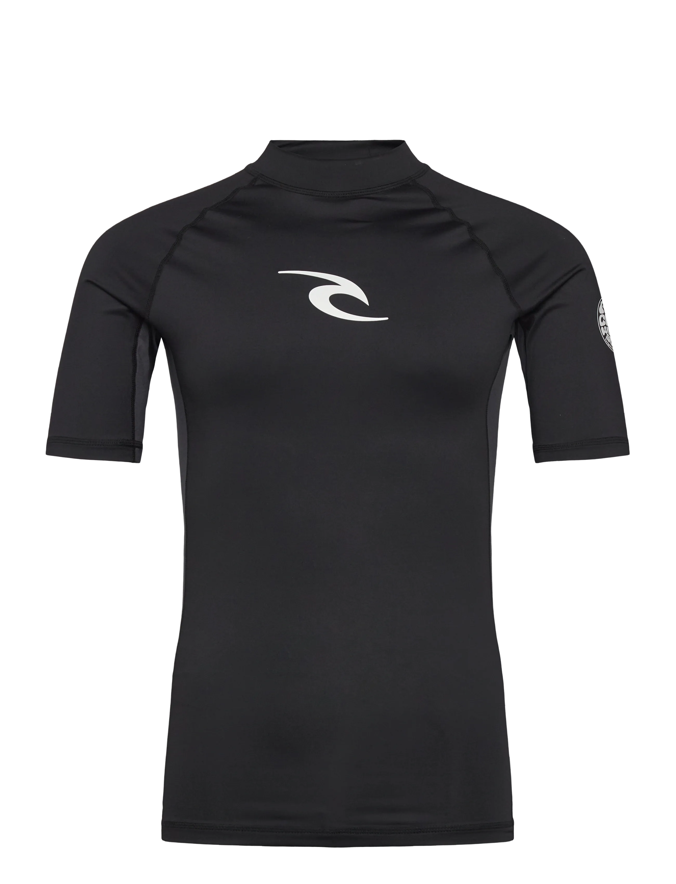 Rip Curl Waves Upf Perf S/S, L, Sport Base Layers, Schwarz - Layer Oberteile, Männerswear