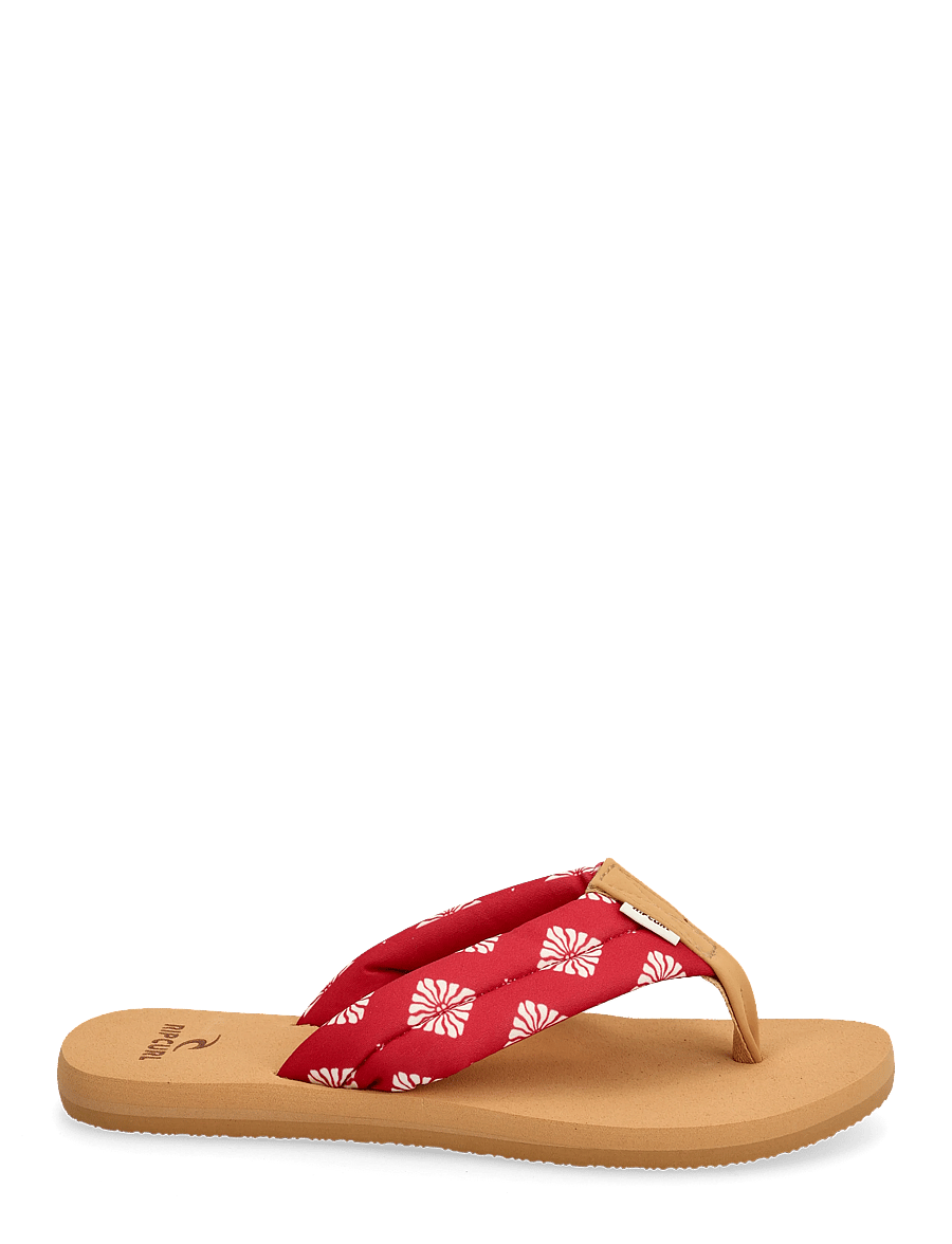 Rip Curl - FREEDOM PLUSH BLOOM OPEN TOE - flip flops - red - 1