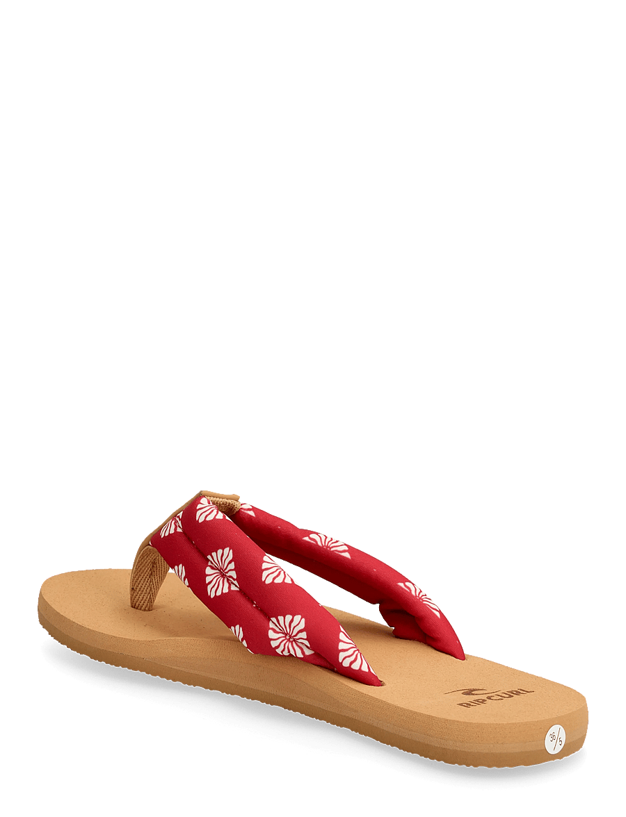 Rip Curl - FREEDOM PLUSH BLOOM OPEN TOE - flip flops - red - 2