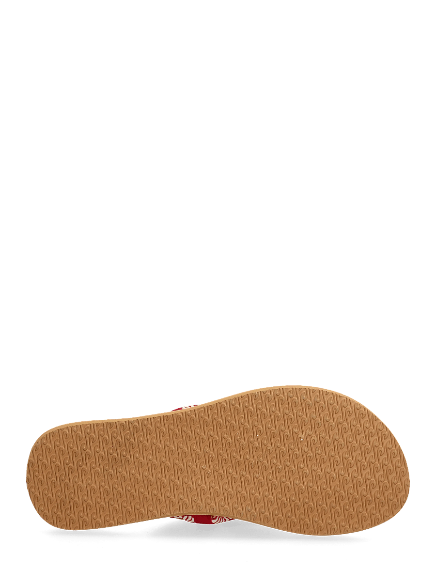 Rip Curl - FREEDOM PLUSH BLOOM OPEN TOE - flip flops - red - 4